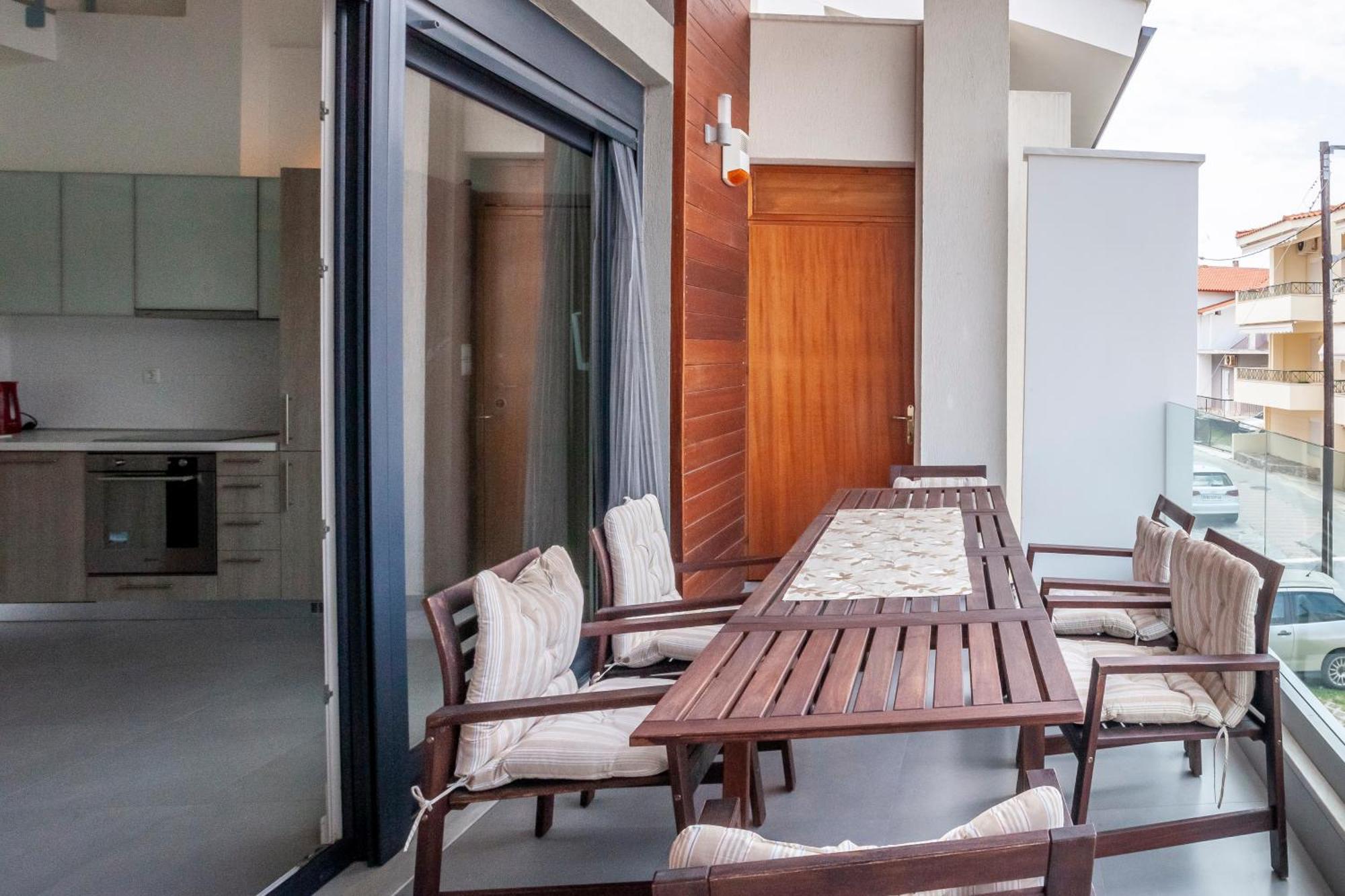 Aleksia Seaside Deluxe Apartment Pefkochori Esterno foto